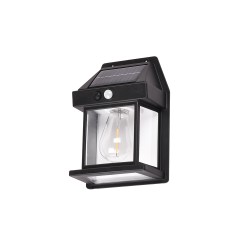 InLight Faber-LED 10W 3CCT Solar Wall Light in Black Color (80204411S)