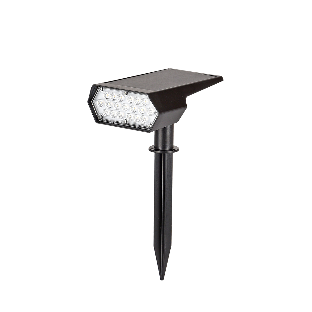 InLight Melville 3W 3CCT Solar Spike Light in Black Color (80204810S)