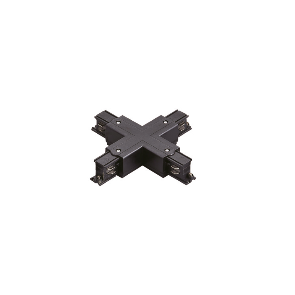 InLight Σύνδεσμος Σταυρός Μαύρος Μονοφασικής Ράγας (TC1-031-BL)