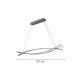 Inlight Κρεμαστό φωτιστικό LED 75W 3CCT (by switch on base) σε χρώμιο D:120cm (6093-Chrome)