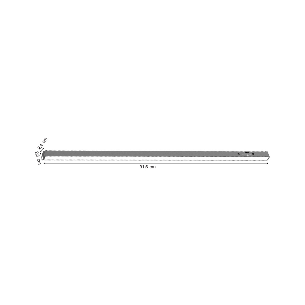 Inlight Γραμμικό φωτιστικό LED 30W 3CCT για ultra thin ράγα σε λευκή απόχρωση D:91,5X2,6X2,4cm (TMU0070-White)