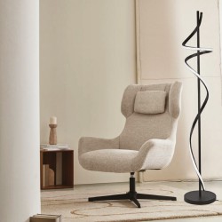 Inlight Επιδαπέδιο φωτιστικό  LED σε μαύρο χρώμα απο αλουμίνιο και ακρυλικό, 53x10cm (45032-Black)