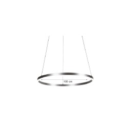 Inlight Κρεμαστό φωτιστικό LED 45W 3CCT (by switch on base) D:100cm (6095-AA-Black)