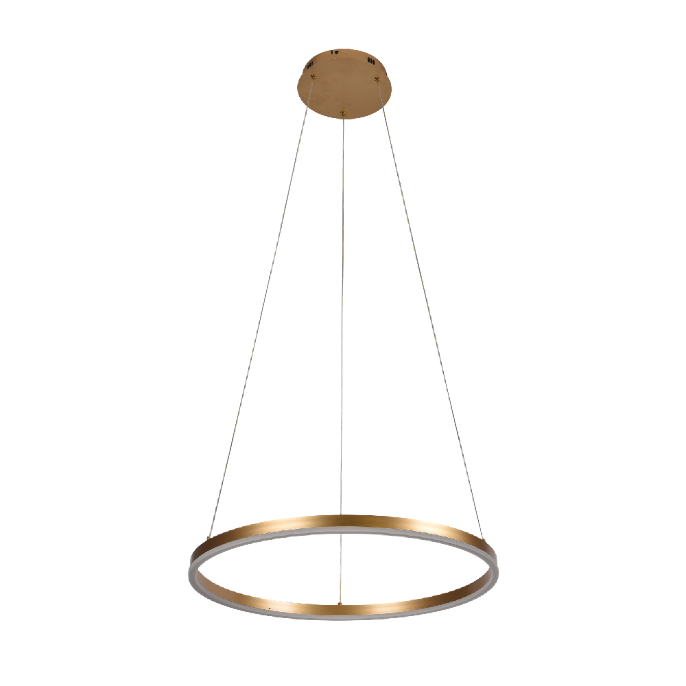 Inlight Κρεμαστό φωτιστικό LED 45W 3CCT (by switch on base) D:100cm (6095-AA-Golden)