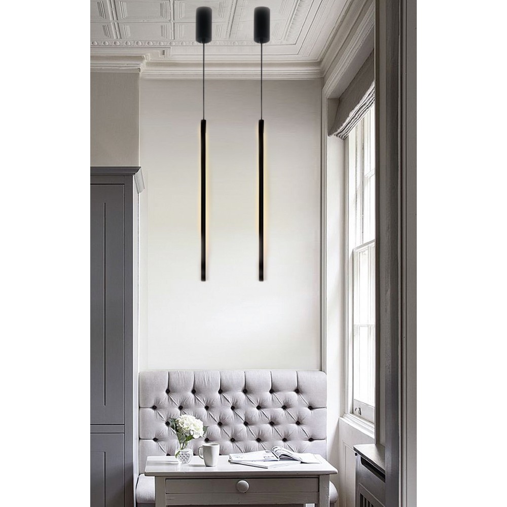 Inlight Κρεμαστό φωτιστικό LED 7W 3000K από λευκό μέταλλο και ακρυλικό D:60cm (6023-White)