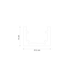 Inlight Mini μαγνητική ράγα σε μαύρη απόχρωση D:2m (TRM0010-Black)