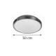 Πλαφονιέρα οροφής LED 12W 3CCT από ασημί ματ ακρυλικό D:30cm (42159-Γ-Ασημί Ματ)