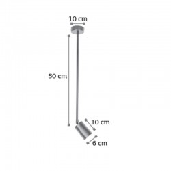InLight Επιτοίχιο σποτ από χρυσαφί μέταλλο 1XGU10 D:50cm (9083)