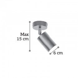 InLight Επιτοίχιο σποτ από χρυσαφί μέταλλο 1XGU10 D:15cm (9082-1)