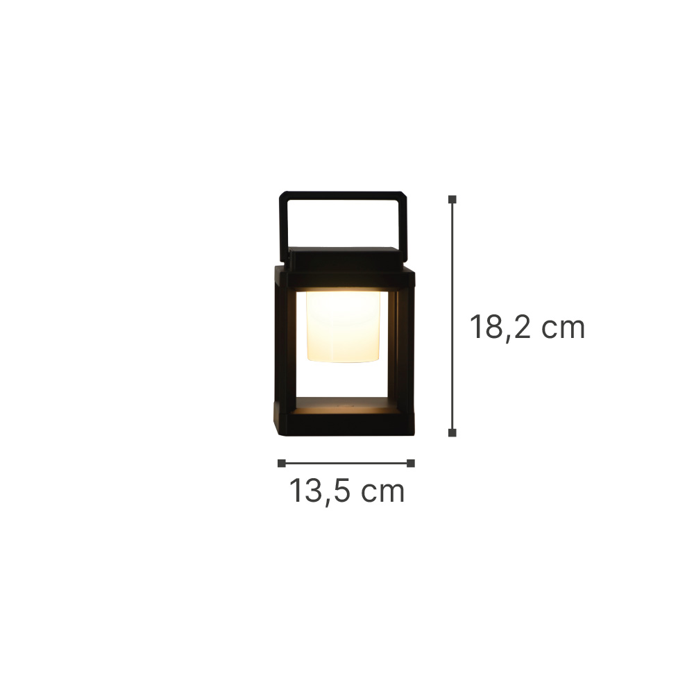 InLight Ontario LED 2W 3000K Outdoor Table Lamp Black D18,2cmx13,5cm (80100311)