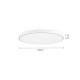 InLight Πλαφονιέρα οροφής LED 110W 3CCT (by switch on base) από λευκό μέταλλο και ακρυλικό D:60cm (42035-B-White)