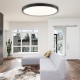 InLight Πλαφονιέρα οροφής LED 110W 3CCT (by switch on base) από λευκό μέταλλο και ακρυλικό D:60cm (42035-B-White)