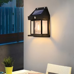 InLight Faber-LED 10W 3CCT Solar Wall Light in Black Color (80204411S)