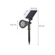 InLight Amistad-LED 2W RGB Solar Spike Light in Black Color (80204910S)