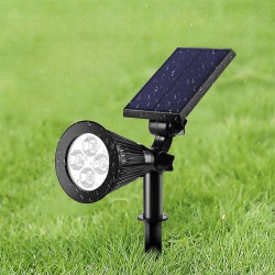InLight Amistad-LED 2W RGB Solar Spike Light in Black Color (80204910S)