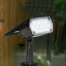 InLight Melville 3W 3CCT Solar Spike Light in Black Color (80204810S)