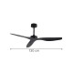 it-Lighting Trent - Fan Light in Black Color (102000625)
