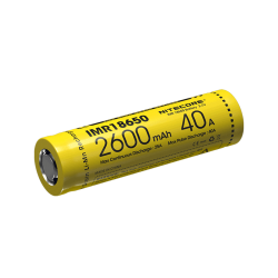 ΜΠΑΤΑΡΙΑ NITECORE IMR18650 2600mah 40A FlatTop