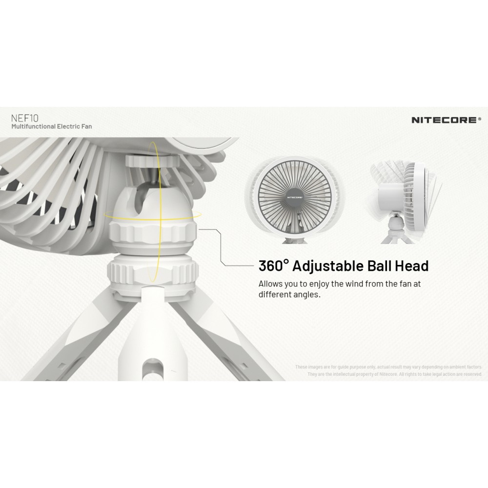 ΑΝΕΜΙΣΤΗΡΑΣ ΠΟΛΥΧΡΗΣΤΙΚΟΣ NITECORE NEF10 Grey