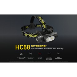 ΦΑΚΟΣ LED NITECORE HEADLAMP HC68, 2000 Lumens