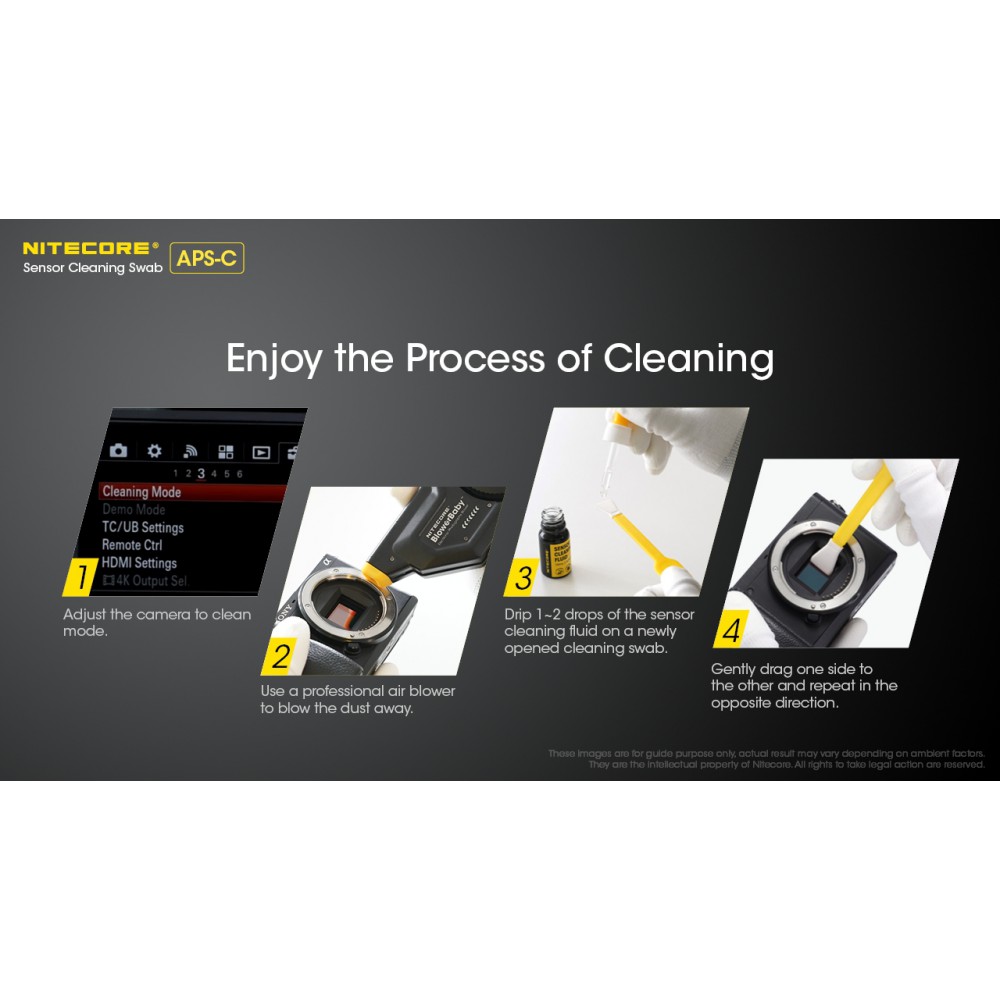 SENSOR CLEANING SWABS, Long 16mm, APS-C