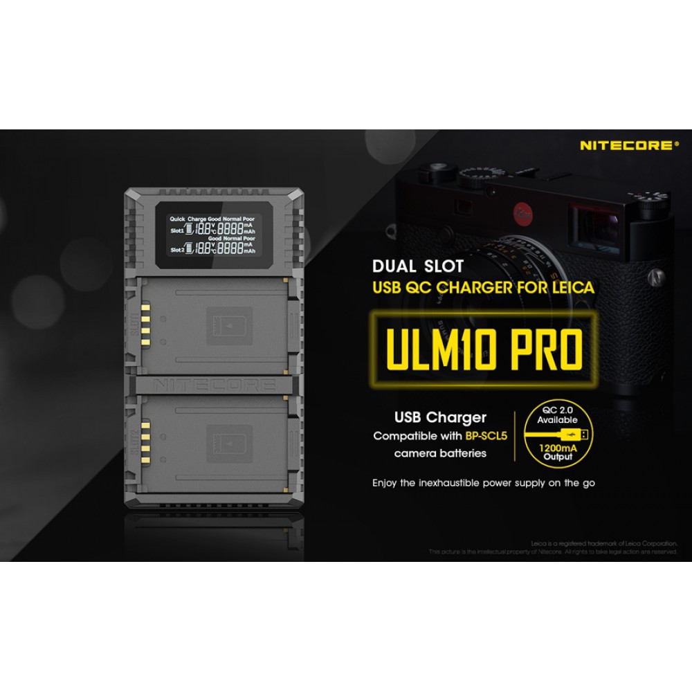ΦΟΡΤΙΣΤΗΣ NITECORE ULM10 Pro για Leica