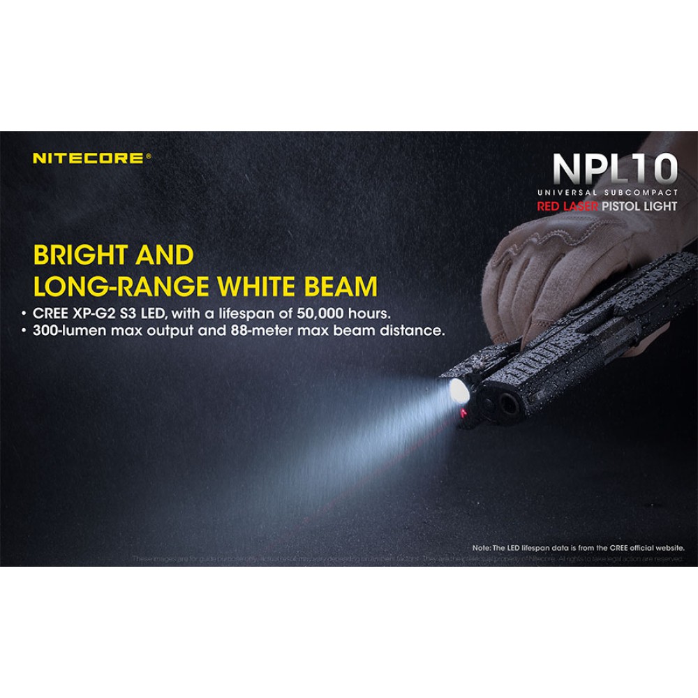 ΦΑΚΟΣ LED NITECORE NPL10, Set με μπαταρια CR2