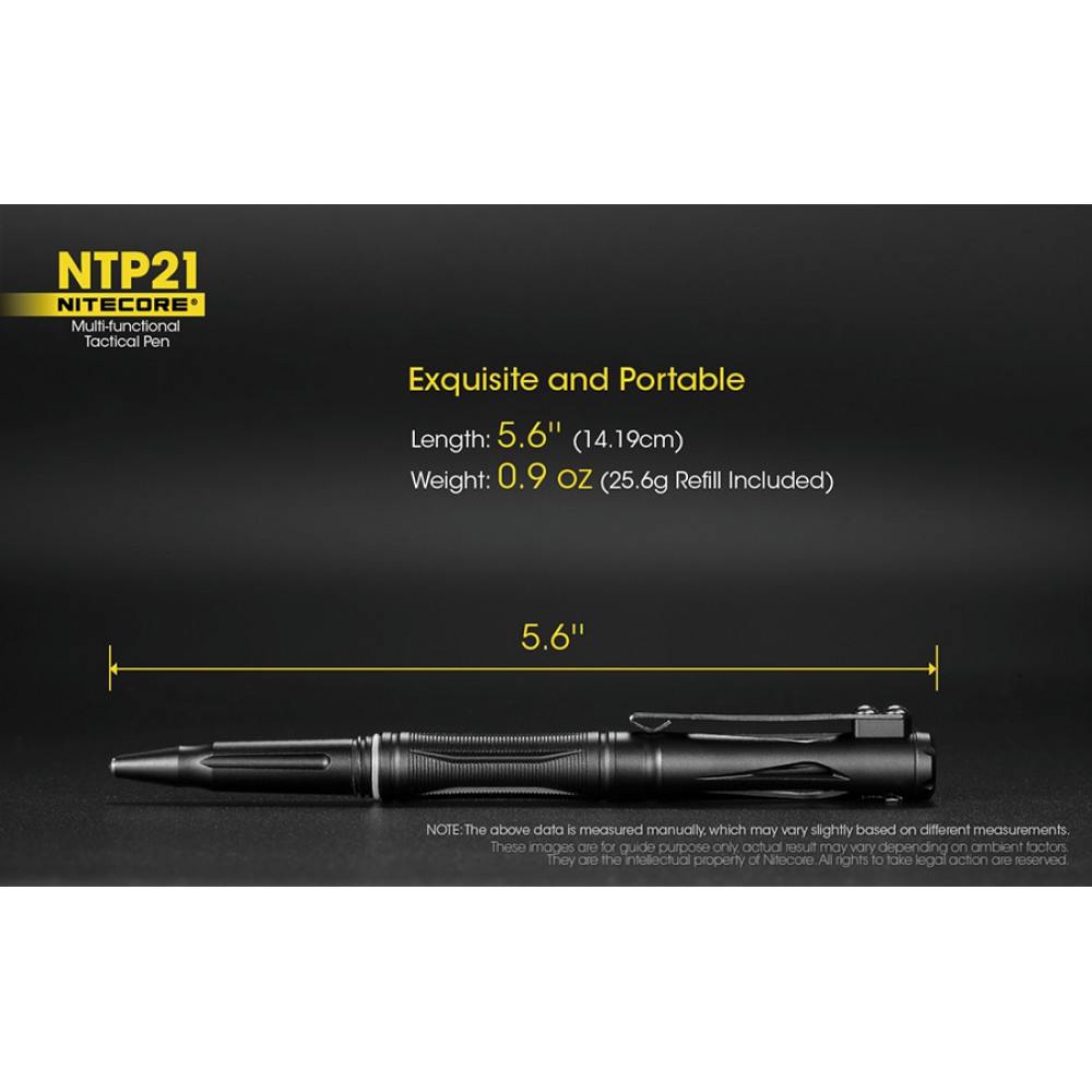 Tactical Pen NITECORE NTP21, Multifanctional