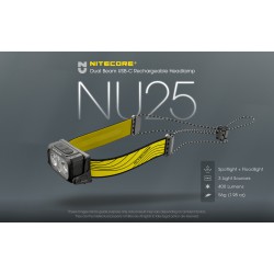 ΦΑΚΟΣ LED NITECORE HEADLAMP NU25 new, Black