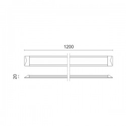 ΓΡΑΜΜΙΚΟ ΦΩΤΙΣΤΙΚΟ LED 36W CCT - Spotlight