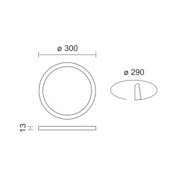 ΧΩΝΕΥΤΟ ΛΕΠΤΟ LED ΟΡΟΦΗΣ 24W CCT Spotlight