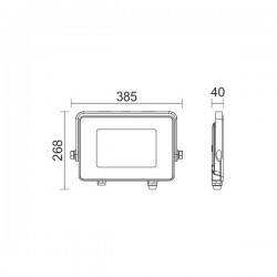 ΠΡΟΒΟΛΕAΣ LED SLIM SMD 200W 6000K Spotlight