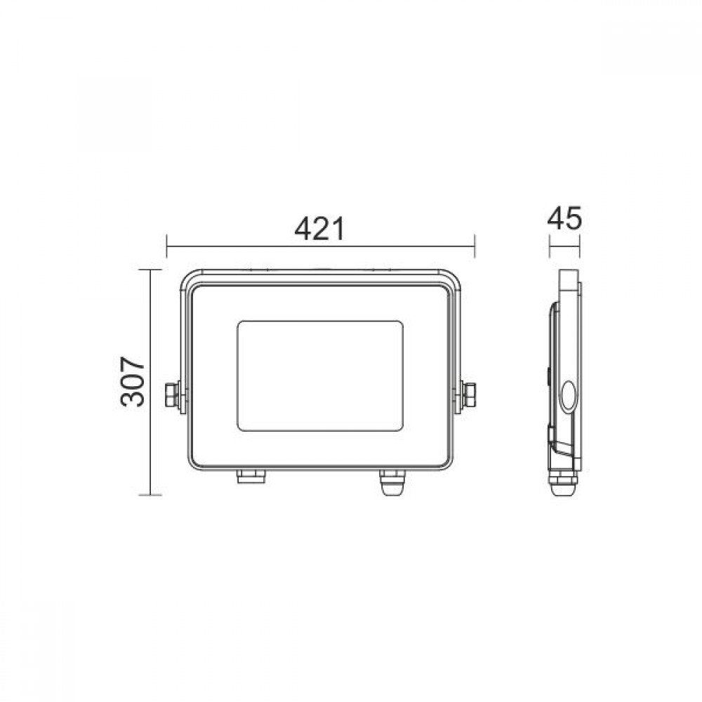 ΠΡΟΒΟΛΕAΣ LED SLIM SMD 300W 6000K SPOTLIGHT
