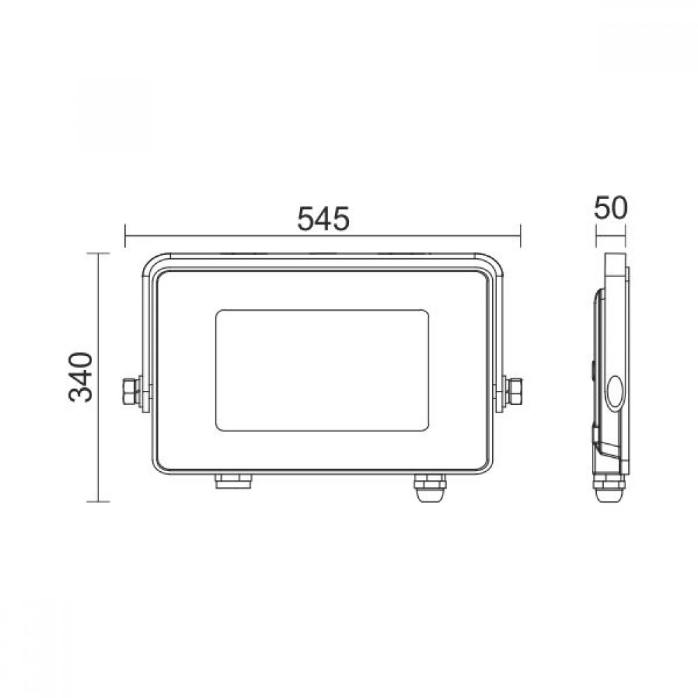 ΠΡΟΒΟΛΕAΣ LED SLIM SMD 500W 6000K Spotlight
