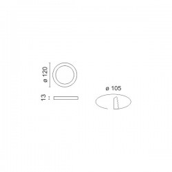 ΧΩΝΕΥΤΟ ΛΕΠΤΟ LED ΟΡΟΦΗΣ 6W CCT - Spotlight