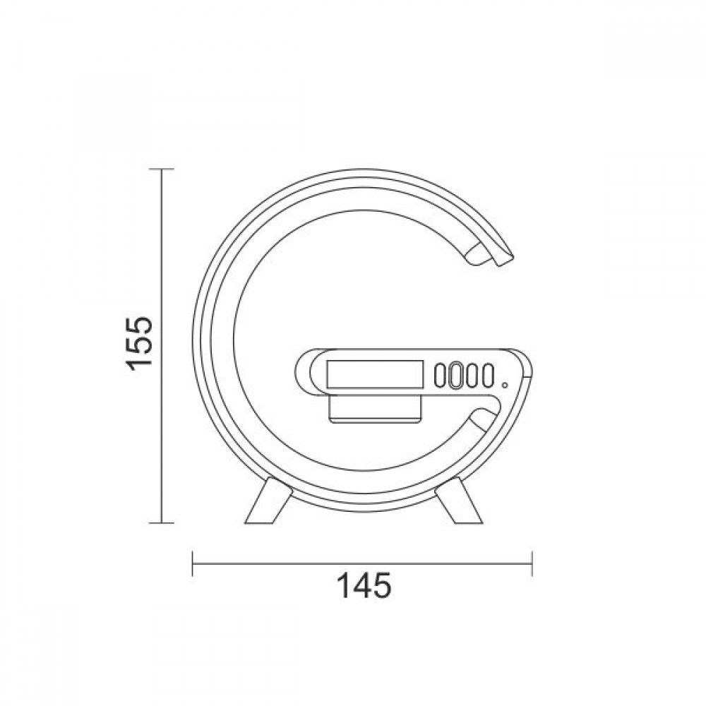 ΦΩΤΙΣΤΙΚΟ LED ΓΡΑΦΕΙΟΥ ΜΕ HXEIO BLUETOOTH KAI ΒΑΣΗ ΑΣΥΡΜΑΤΗΣ ΦΟΡΤΙΣΗΣ CCT - Spotlight