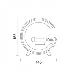 ΦΩΤΙΣΤΙΚΟ LED ΓΡΑΦΕΙΟΥ ΜΕ HXEIO BLUETOOTH KAI ΒΑΣΗ ΑΣΥΡΜΑΤΗΣ ΦΟΡΤΙΣΗΣ CCT - Spotlight