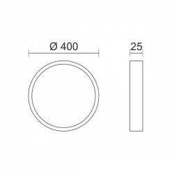 ΠΛΑΦΟΝΙΕΡΑ ΟΡΟΦΗΣ LED CCT 40W 3000K | 4000K | 6000K - Spotlight