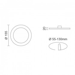 ΡΥΘΜΙΖΟΜΕΝΟ ΦΩΤΙΣΤΙΚΟ LED PANEL 9W 4000K ΜΕ ΑΙΣΘΗΤΗΡΑ ΚΙΝΗΣΗΣ SPOTLIGHT