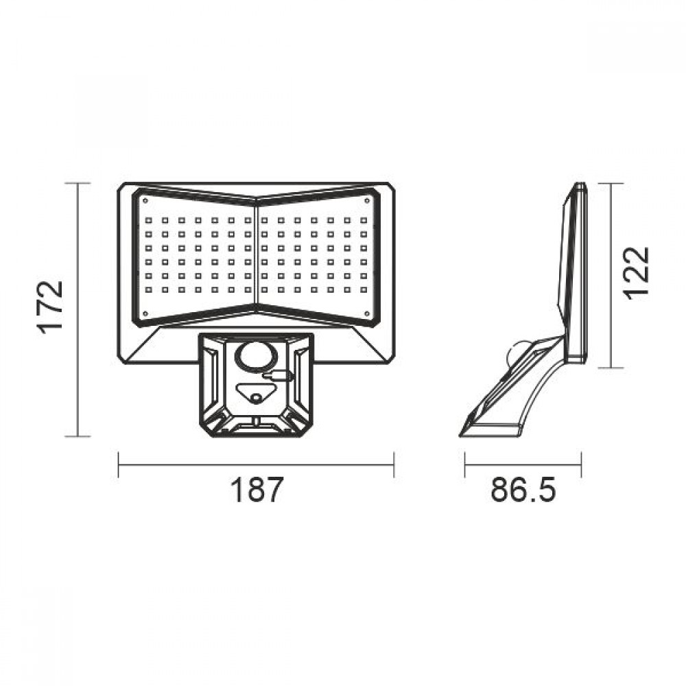 ΑΠΛΙΚΑ SOLAR ΜΕ ΑΝΙΧΝΕΥΤΗ ΚΙΝΗΣΗΣ 5W 6000K Spotlight