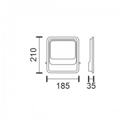 ΠΡΟΒΟΛΕΑΣ 50W ECO 6000K Spotlight