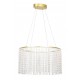 Κρεμαστό Φωτιστικό Χρυσό Με Κρύσταλλα LED 28W L:500 Sol - Viokef