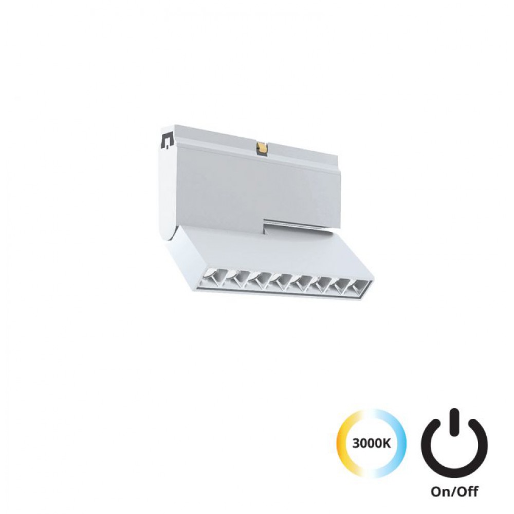 Linear Antiglare Adjustable L:112  Λευκό Slim Magnetic Viokef