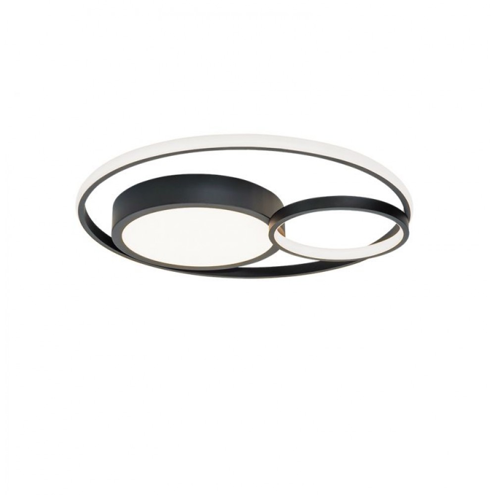 LED Φωτιστικό Οροφής Μαύρο 36W Karon Viokef