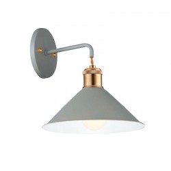 Viokef Rodeo Κλασικό Φωτιστικό Τοίχου με Ντουί E27 Γκρι 21εκ.