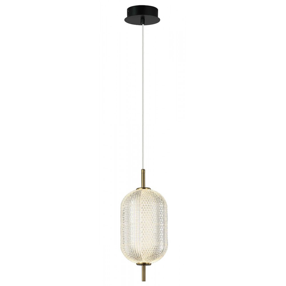 LED Κρεμαστό Φωτιστικό Μονόφωτο Ακρυλικό 11W Pellucid - Viokef