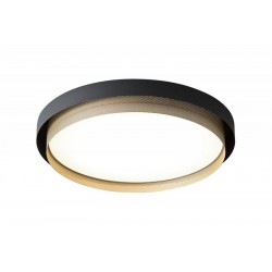Φωτιστικό Οροφής Μαύρο-Χρυσό LED 40W Adriana - Viokef