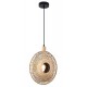 Κρεμαστό Μονόφωτο Φωτιστικό Από Bamboo 1xE27 Ilanga-Viokef