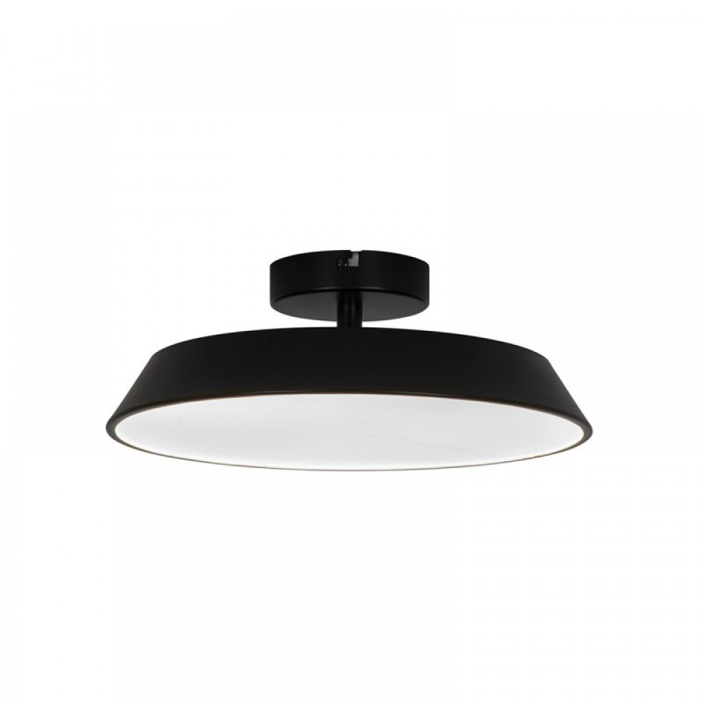 LED Φωτιστικό Οροφής Μαύρο Dimmable 22W Flat - Viokef