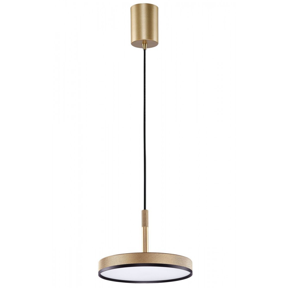 LED Κρεμαστό Φωτιστικό Μονόφωτο Χρυσό 24W CRI 90 Don - Viokef